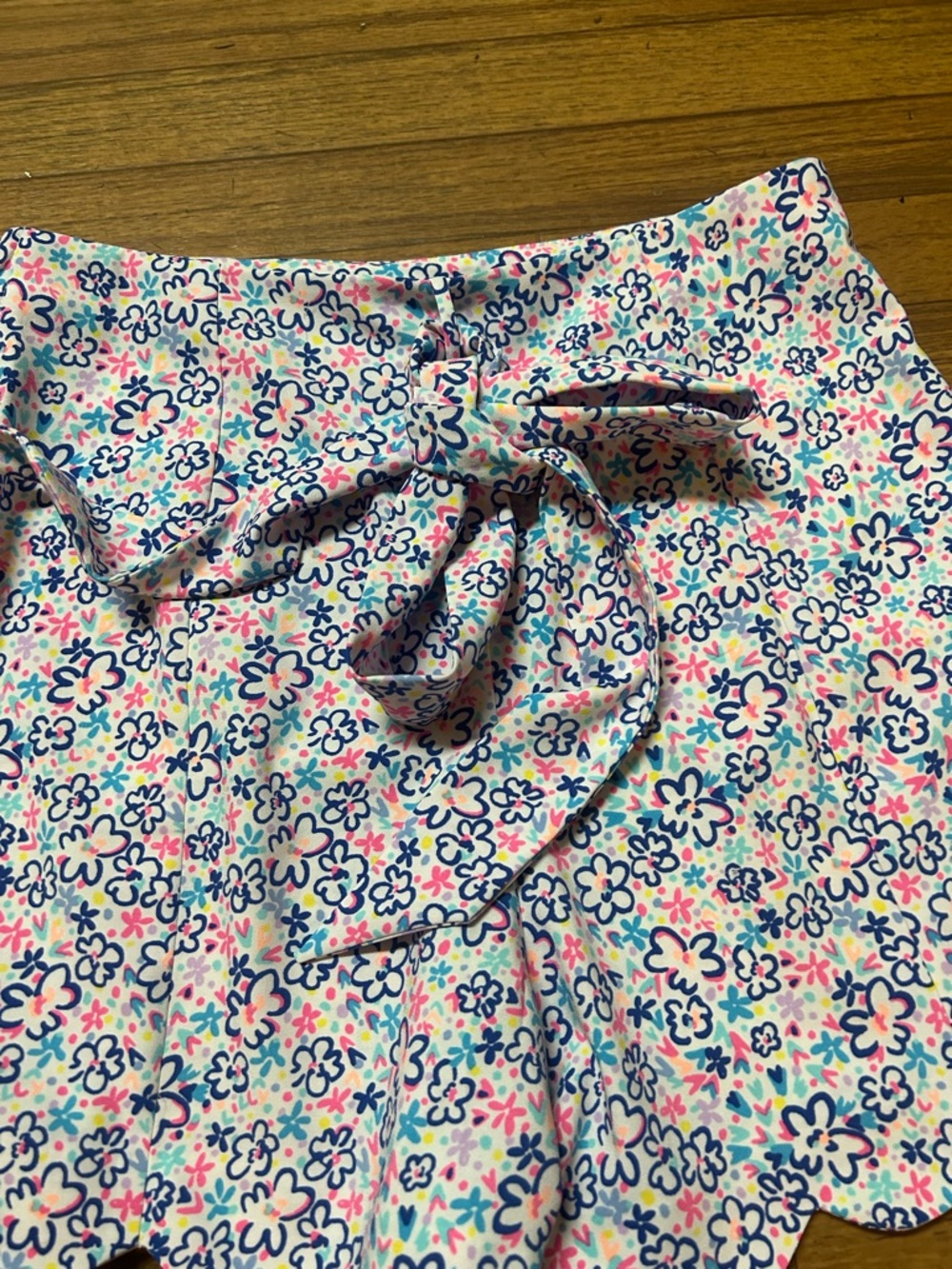 Lilly Pulitzer Royal Blue Cami with Floral Scallop Shorts Set - Picture 5 of 9